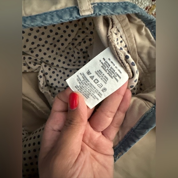 Pilcro and the Letterpress Fit Hyphen Women's Low Rise Ankle Jean Tan 26 - Picture 5 of 10